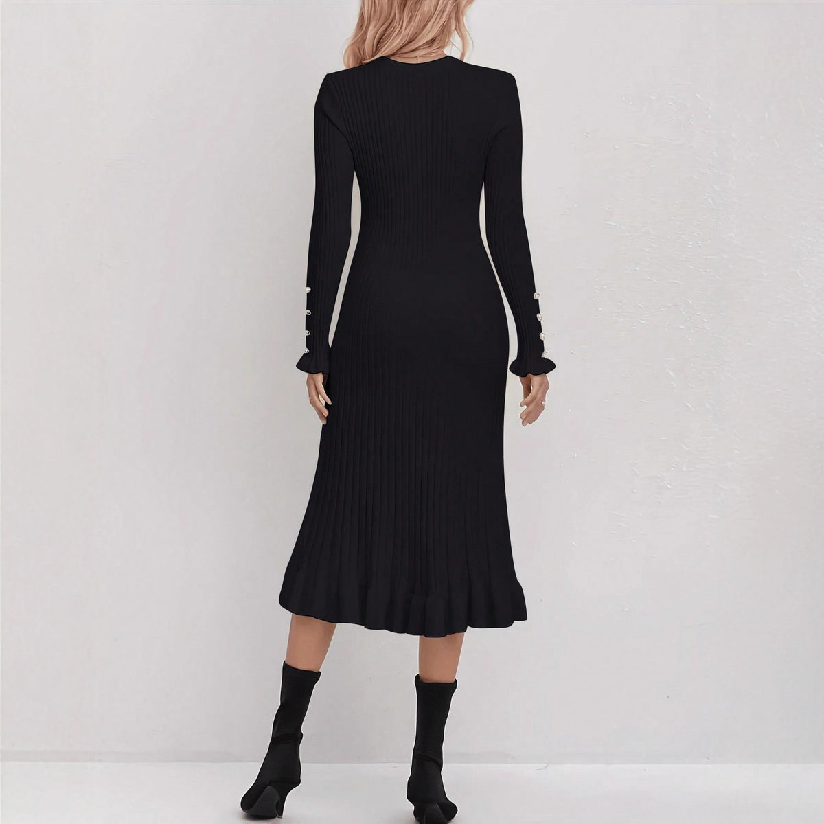 Casual Knitted Dress for Women