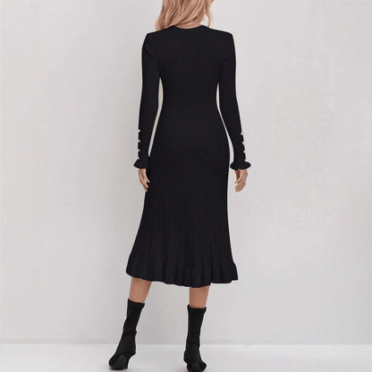 Casual Knitted Dress for Women