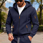 Men's full zip loose hoodies