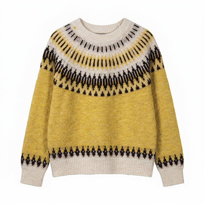 Round neck loose sweater
