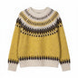 Round neck loose sweater