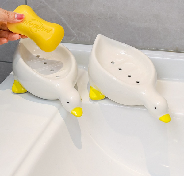 Yellow Duck Draining Soap Dish