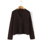 French versatile and minimalist cardigan sweater