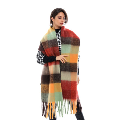 Women's leopard print tassel scarf - view 2