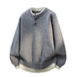 Henley Neck Knit Sweater