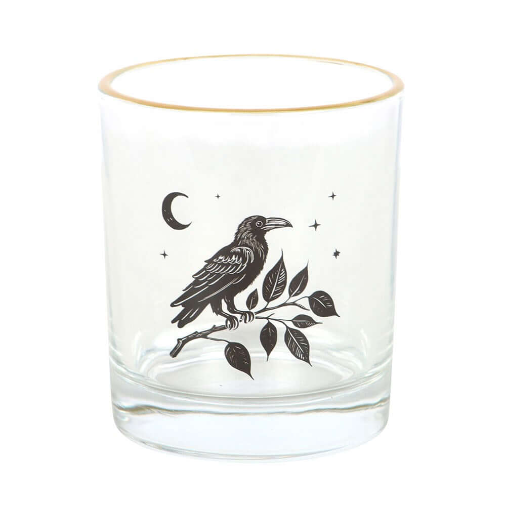 Verre à Corbeau Perché Cadeaux Gothiques