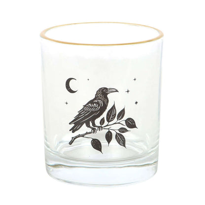 Verre à Corbeau Perché Cadeaux Gothiques