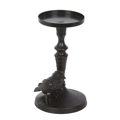 Gothic Gifts Mystic Raven Pillar Candle Holder