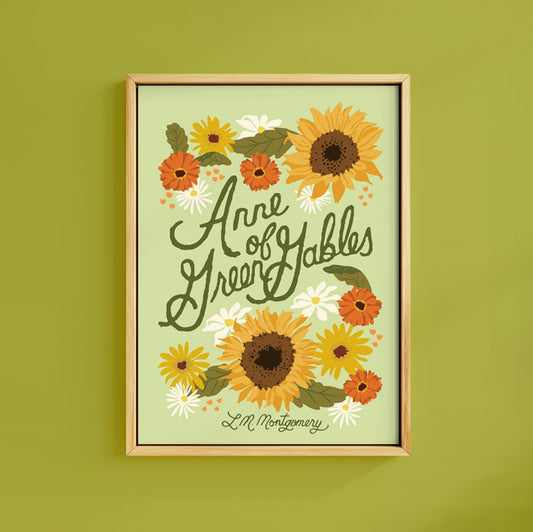 ANNE OF GREEN GABLES BOOK PRINT
