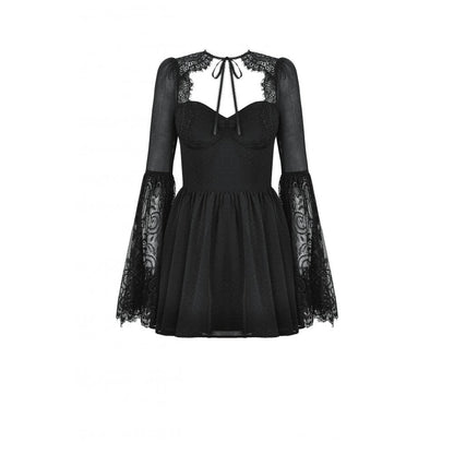 Robe en résille gothique à lacets Greta Dark Mystique de Dark in Love