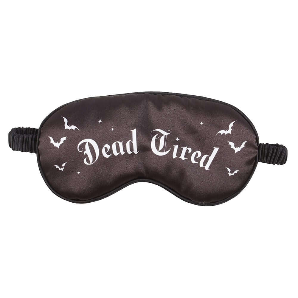 Masque de sommeil gothique en satin « Dead Tired »