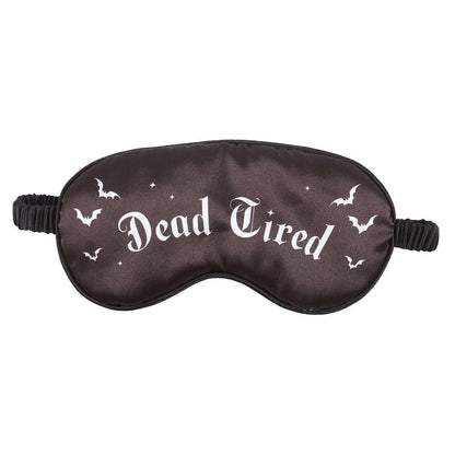 Masque de sommeil gothique en satin « Dead Tired »