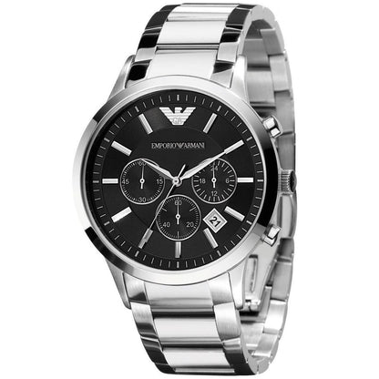 Montre homme Emporio Armani AR2434 Renato argentée