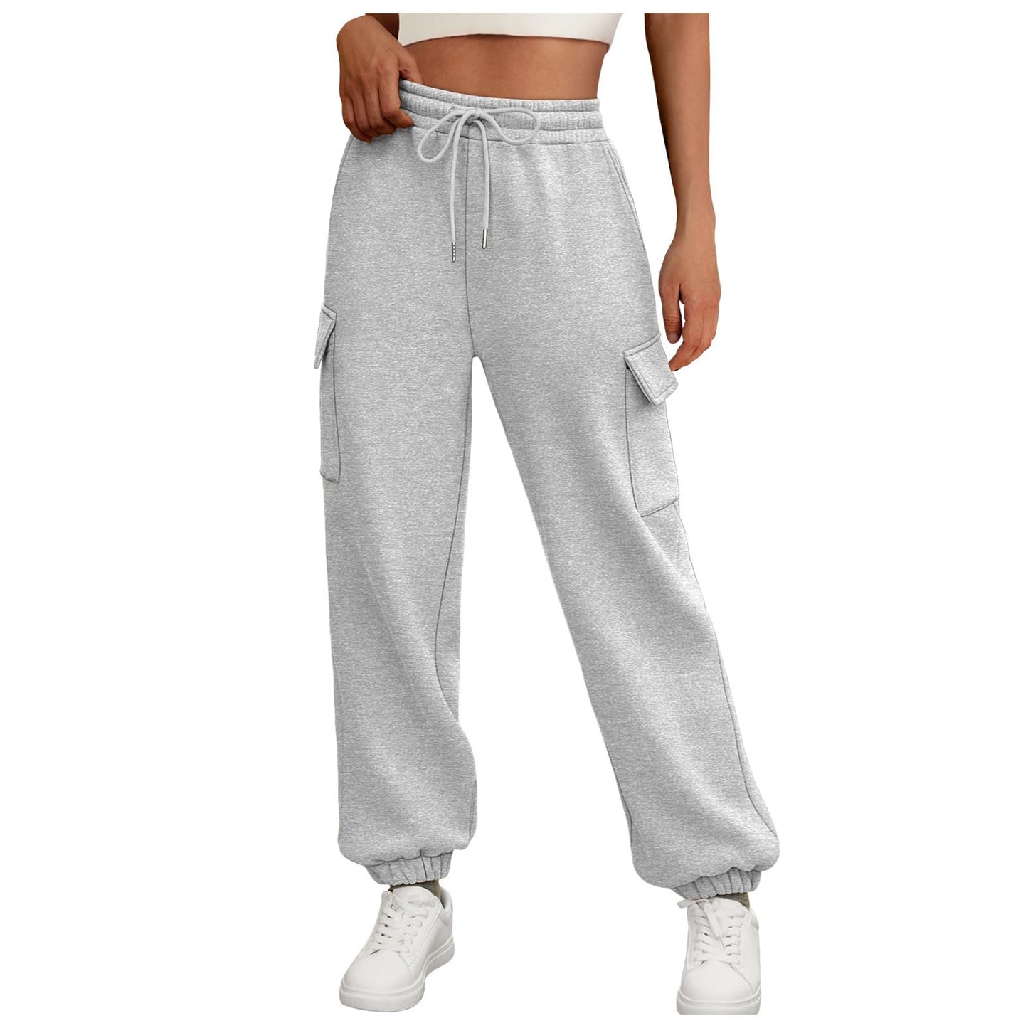 Women's Fleece Lined Joggers - Sweatpants with Pockets