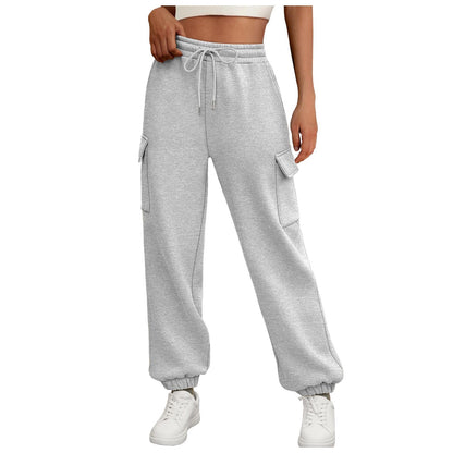 Women's Fleece Lined Joggers - Sweatpants with Pockets