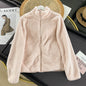 Women's Long Fleece full zip Cardigan