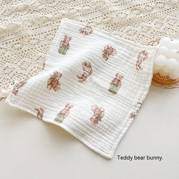 Baby Four-Layer Gauze Towel - Floral Print