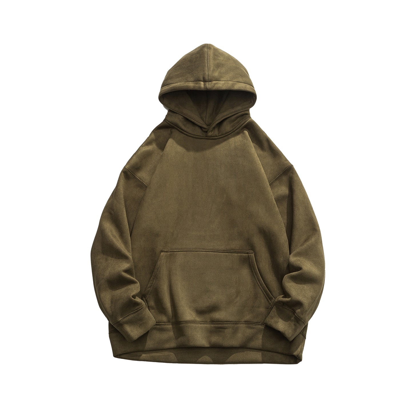 Suede Hooded Sweater