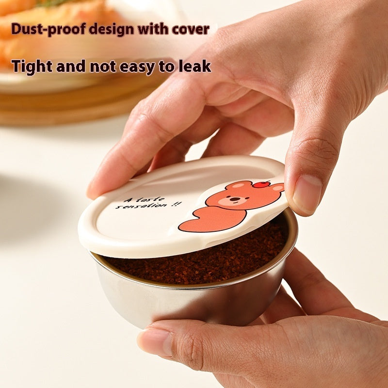 Camping Picnic Cartoon Portable Sauce Packing Seasoning Dish