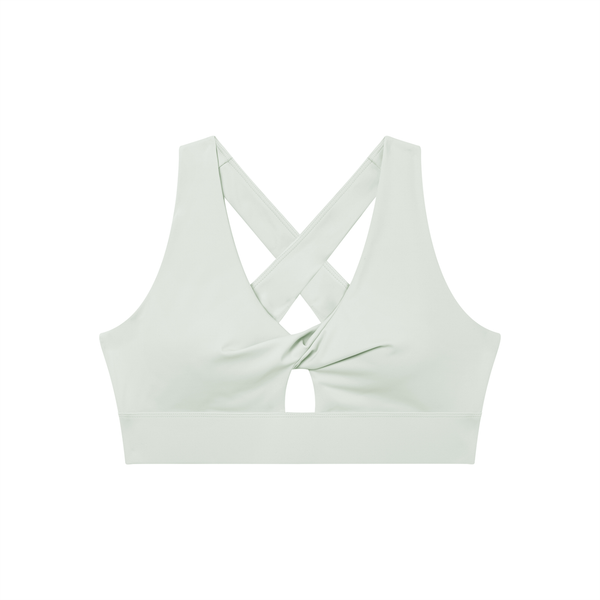 Women's Twist Front V-Neck Sports Bra