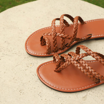 Flat Slides Slippers Outdoor