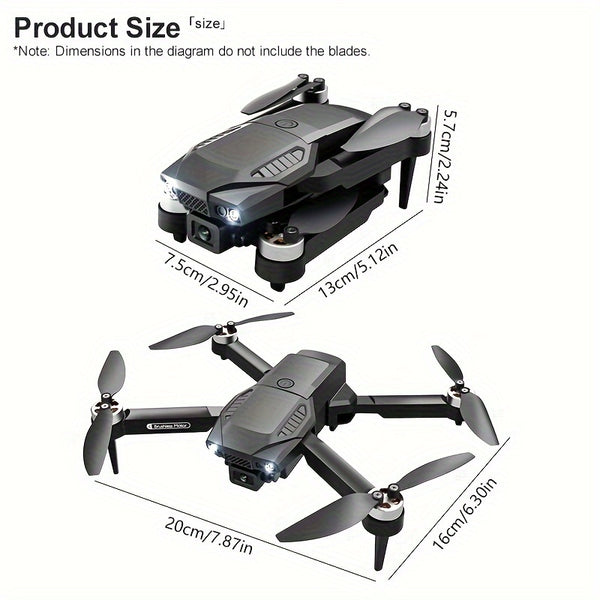 ESULOMP Brushless Drone - HD Dual Camera RC Quadcopter F196