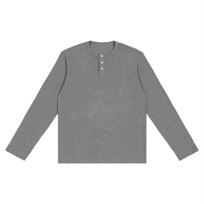 Waran Long Sleeve Henley neck T-Shirt