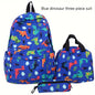 3pcs Casual Shoulder Backpack Set, New Fashionable Simple Large Capacity Lightweight Casual Backpack