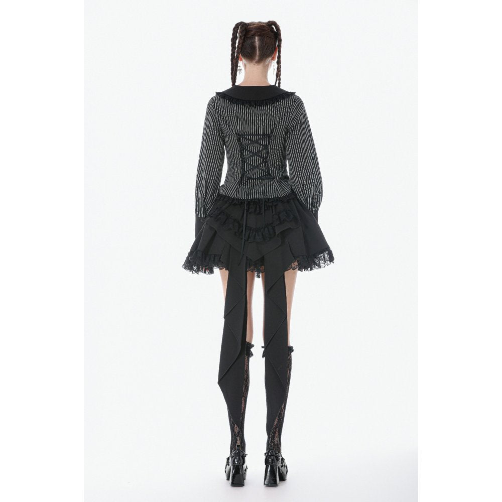 Chemise Gothique Col Peter Pan Dentelle Dark in Love