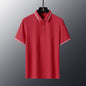 Anti-wrinkle Breathable Turn-down Collar Solid-color Shirt