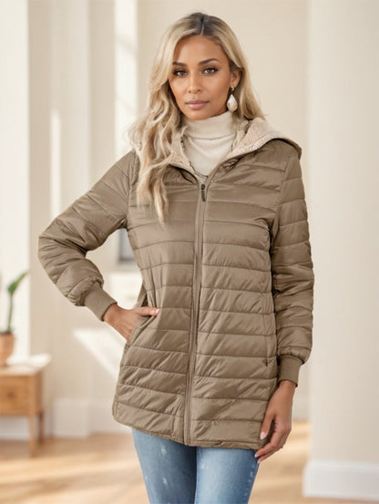 Aveloria Modichic Fleece Hooded Padded Coat