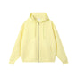 Loose Cotton Hooded Zipper Sweatshirt
