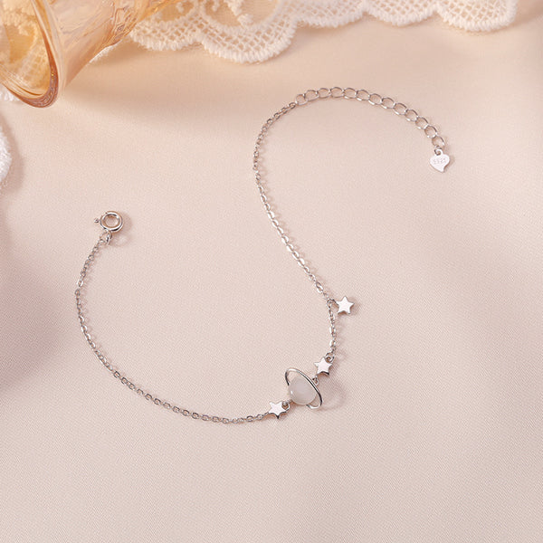 Bracelet planète en argent sterling