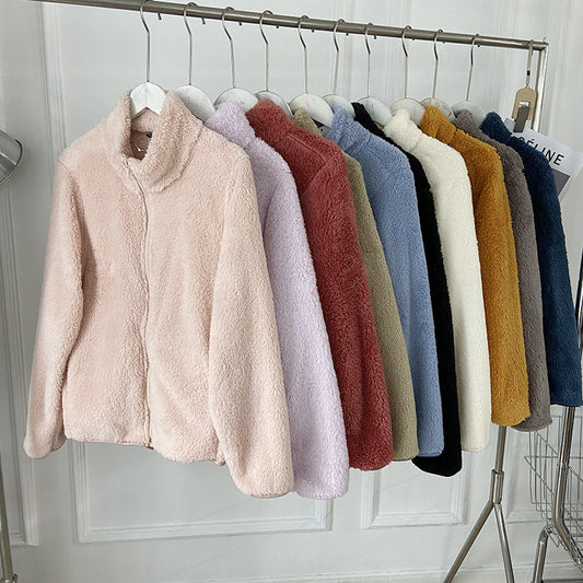 Women's Long Fleece full zip Cardigan