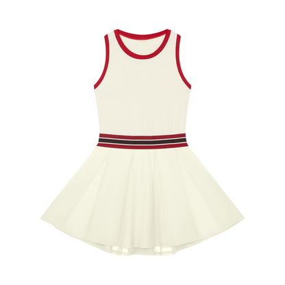 Women's Color Block A-Line Sleeveless Dress
