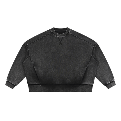 Unisex Mineral Wash Boxy Sweatshirt
