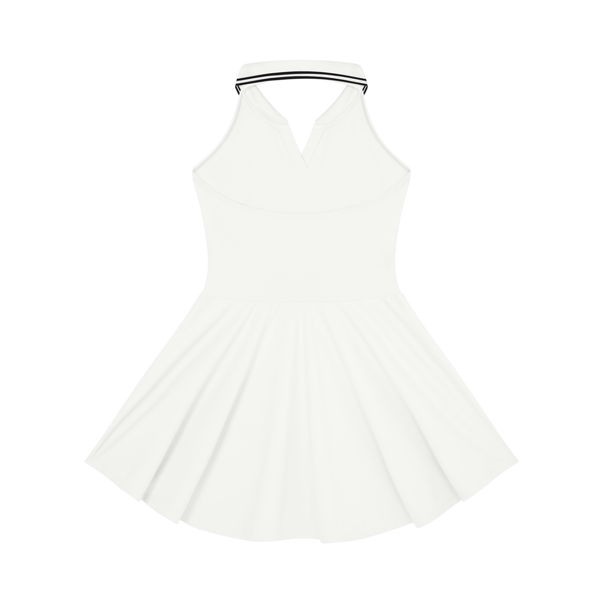 Women's Collared Halter A-Line Tennis Dress 210GSM