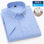 Men's Cotton Plaid Oxford Stripe Shirt