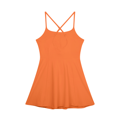 Women's Paneled A-Line Dress 210GSM