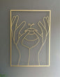 Female Line Art Acrylic Wall Decoration Female Body