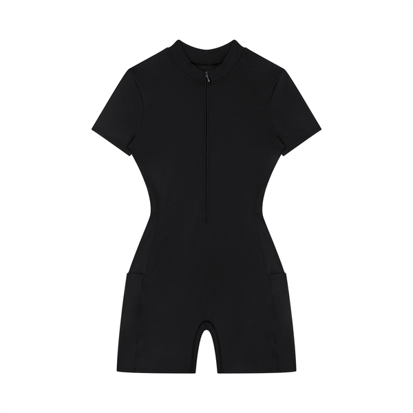 Waran Women’s Quarter-Zip Short Sleeve Romper