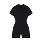 Women's Quarter-Zip Short Sleeve Romper