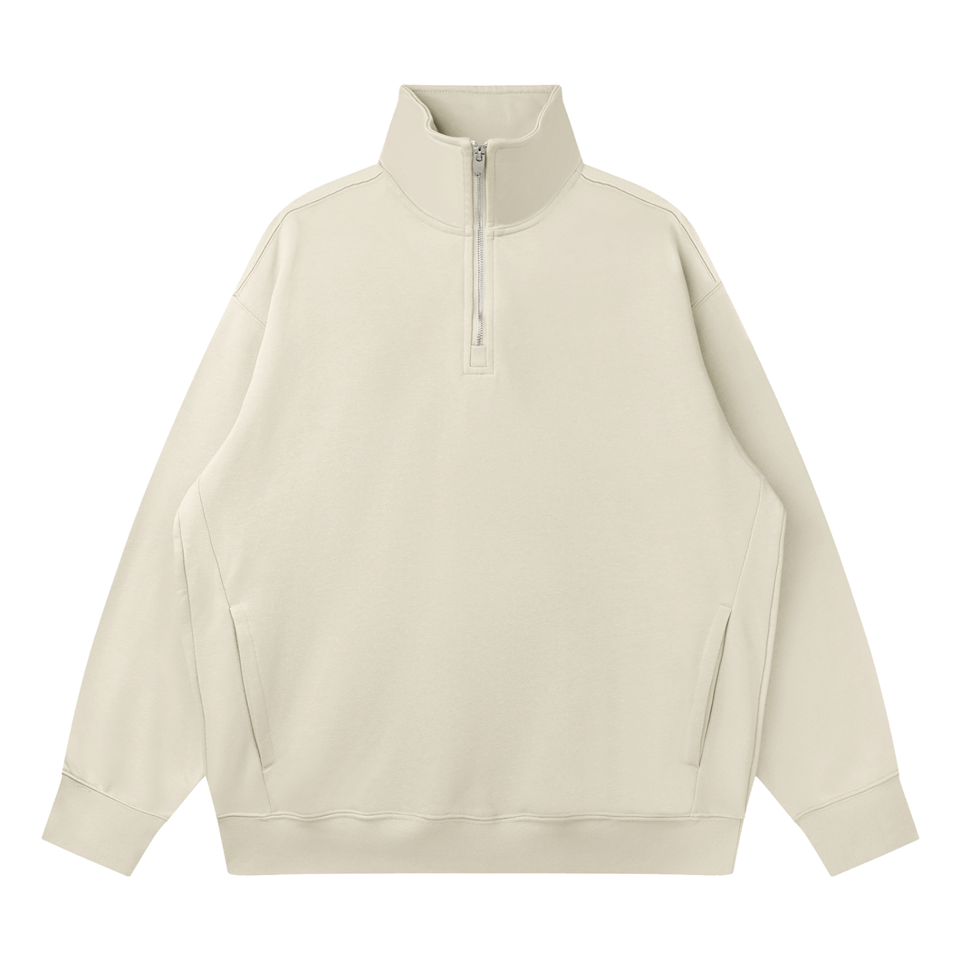 Waran Quarter-Zip Drop Shoulder Sweatshirt