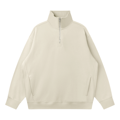 Waran Quarter-Zip Drop Shoulder Sweatshirt