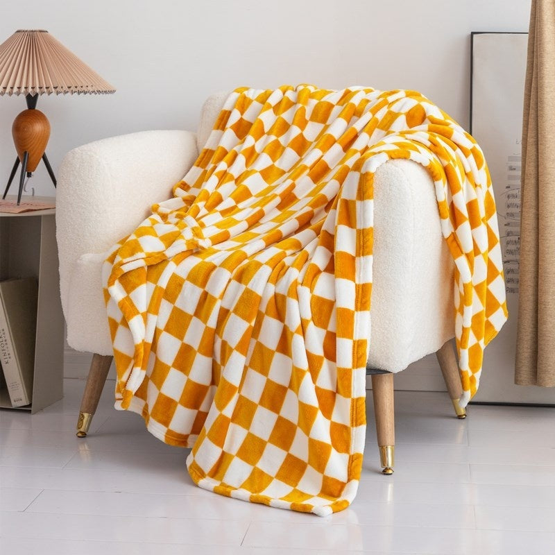 Flannel Blanket Printed Coral Fleece Bed Sheet
