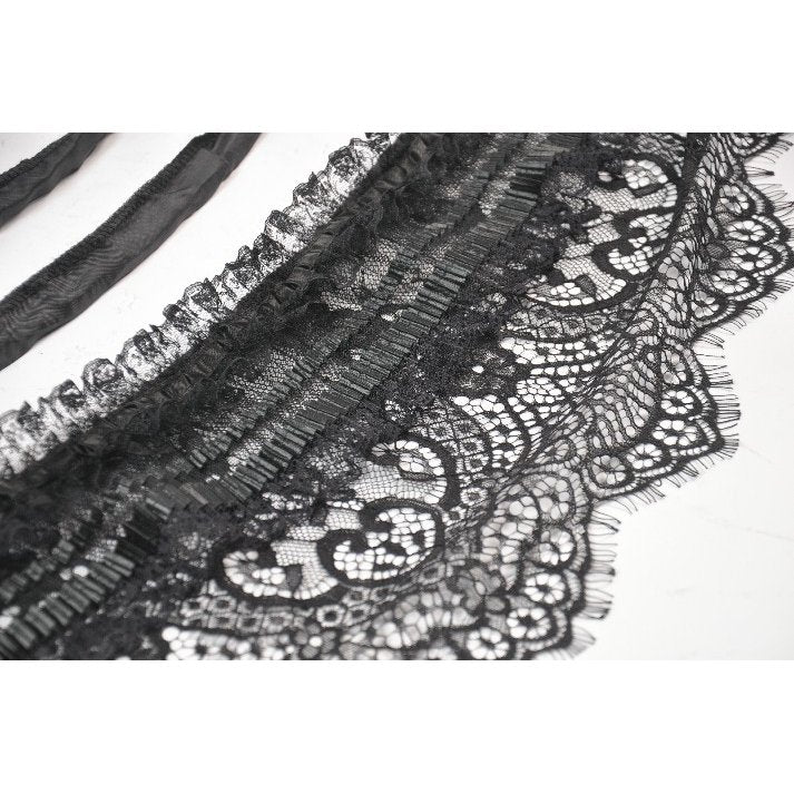 Jupe cerceau gothique Dark in Love avec dentelle noire