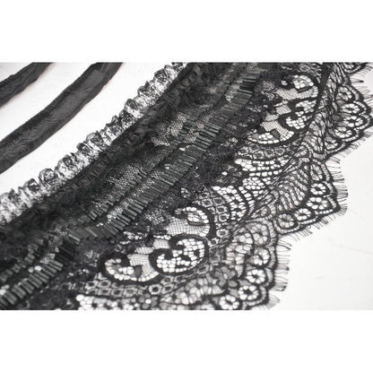Jupe cerceau gothique Dark in Love avec dentelle noire