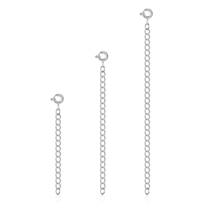 3 Pack of 2" 3" 4" Inch Necklace Chain Extender