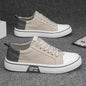 Casual Canvas Shoes for Men Summer Breathable Slip-Resistant Durable Everyday Sneakers