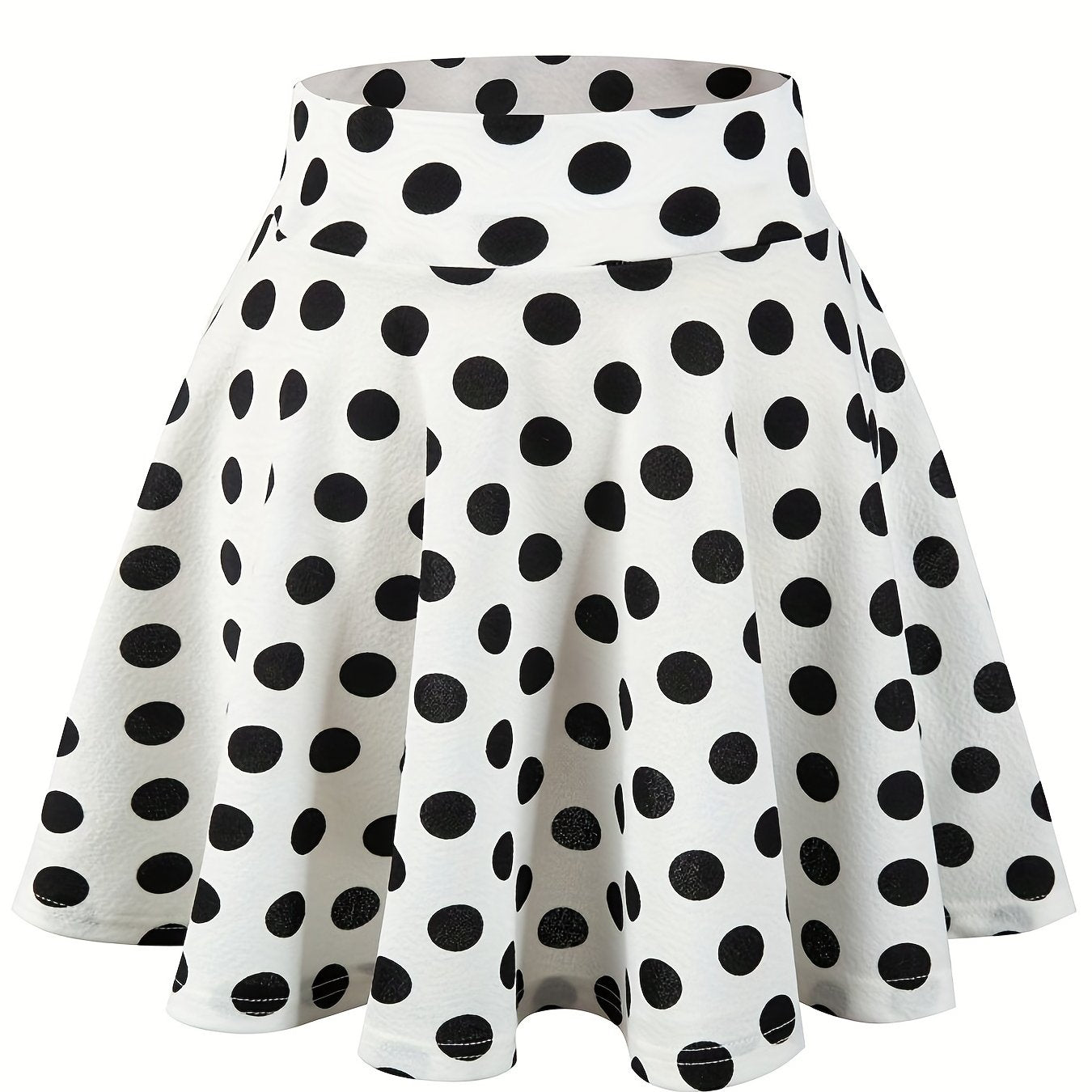 Jupes patineuses Kpop à pois, mini-jupes polyvalentes décontractées à volants coupe trapèze, vêtements pour femmes